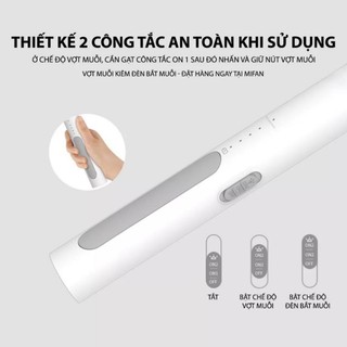 Vợt bắt muỗi thông minh kiêm đèn 2 in 1 tự động sạc tích điện, Vợt bắt muỗi tự động kiêm đèn bắt muỗi cao cấp cực kỳ tiện lợi