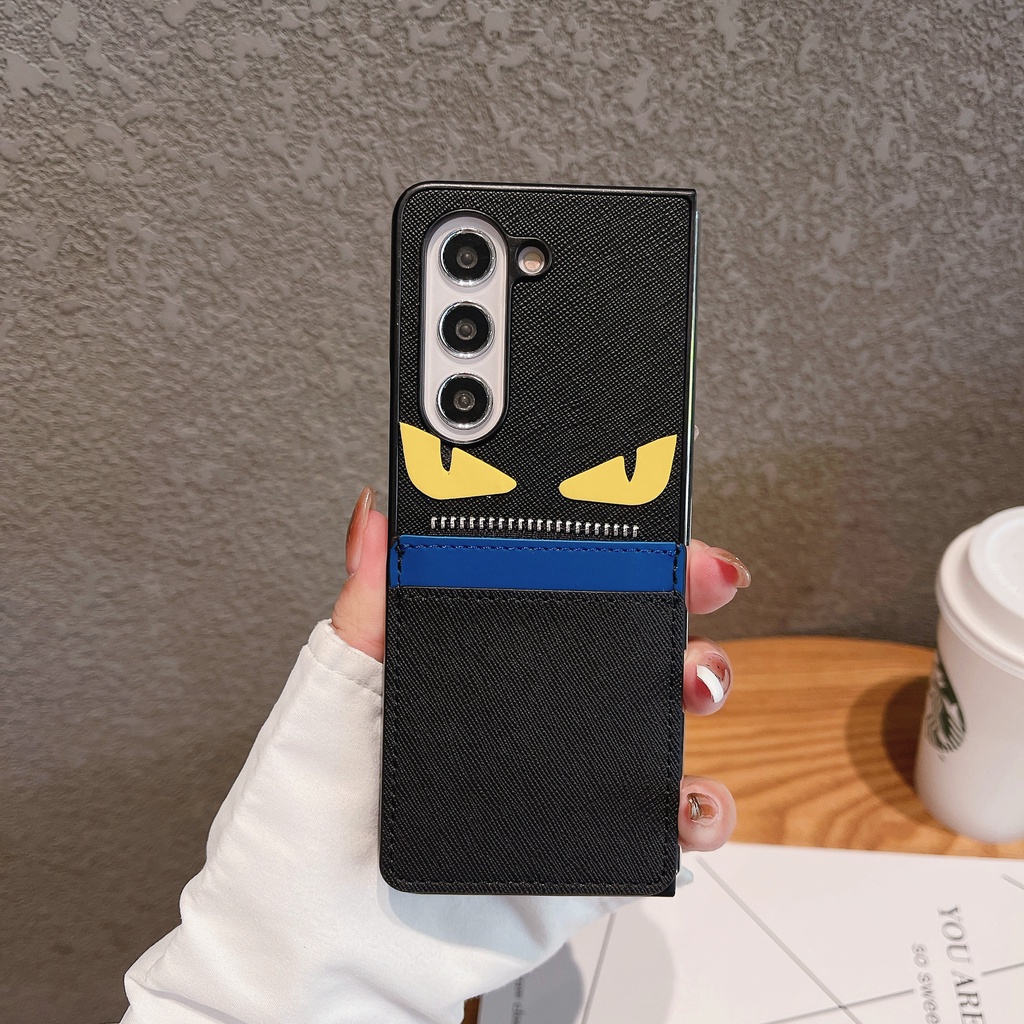 Dành Cho Samsung Galaxy Z Fold 6 5 4 3 2 Da PU Cổ Điển Cổ Điển Có Thẻ Ví Thiết Kế Khe Cắm Ốp lưng Samsung Galaxy Z Fold5 Z Fold6 5G Gấp Ốp lưng