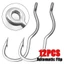 ESSENCEH 12 Cái / gói Móc Câu Cá, Chống Trơn Trượt Bằng Mắt Tự Động Lật Fishhook, Thép Carbon Cao Sắc Nét Câu Cá