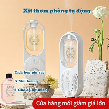 Máy Khuếch Tán Tinh Dầu Làm Mát Không Khí Có Thể Sạc Lại Cho Toilet máy xông dầu máy xịt thơm phòng tự động máy phun dầu khử mùi nhà vệ sinh máy dầu máy dầu thơm phòng tho