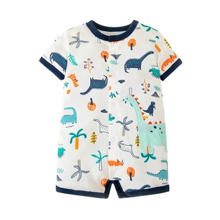 Áo liền quần NgắN Tay BằNg cotton Cho Bé Trai (0-24 TháNg)
