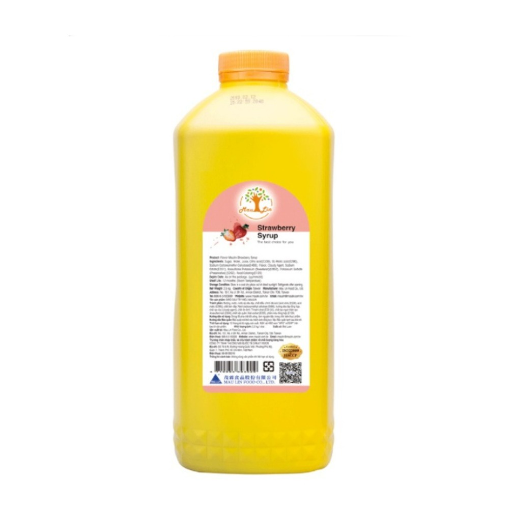 Siro Maulin hương bình nhựa 2.5kg (Đủ mùi)