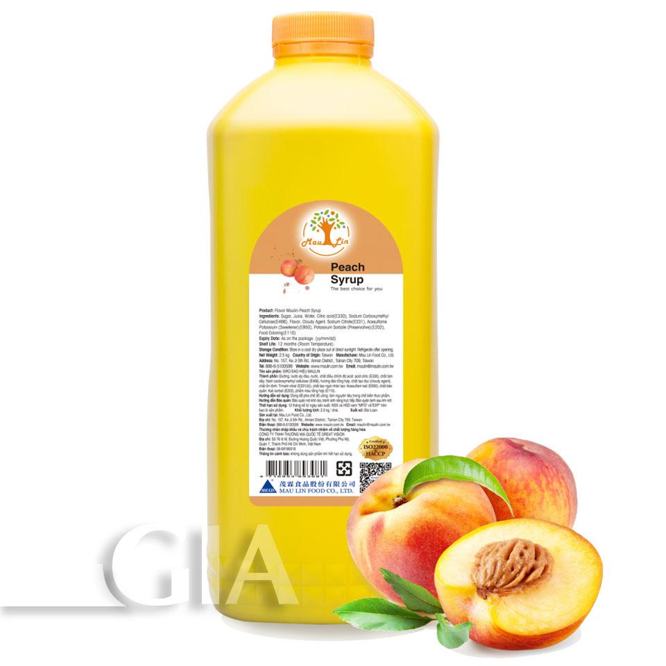Siro Maulin hương bình nhựa 2.5kg (Đủ mùi)
