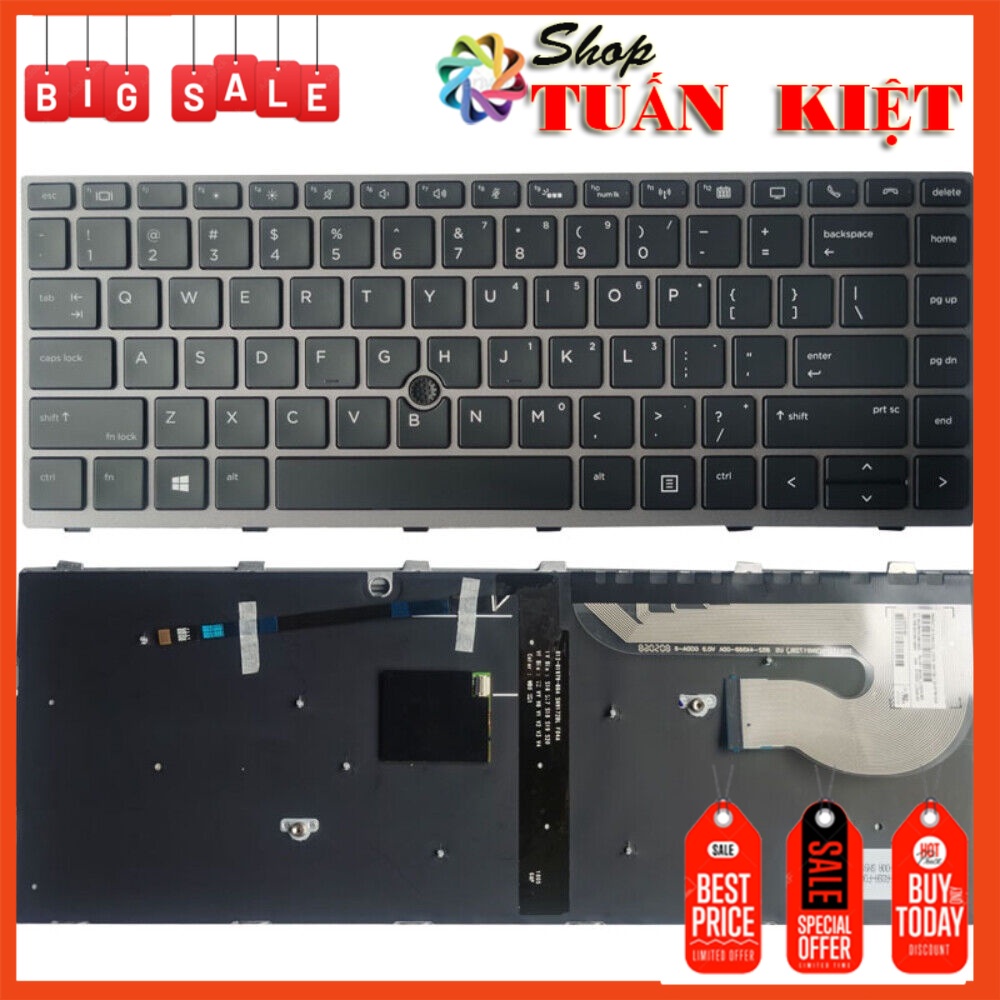 Non Backlit Keyboard For HP EliteBook 745 G5/745 G6/840 G5/840 G6/846 - View #2