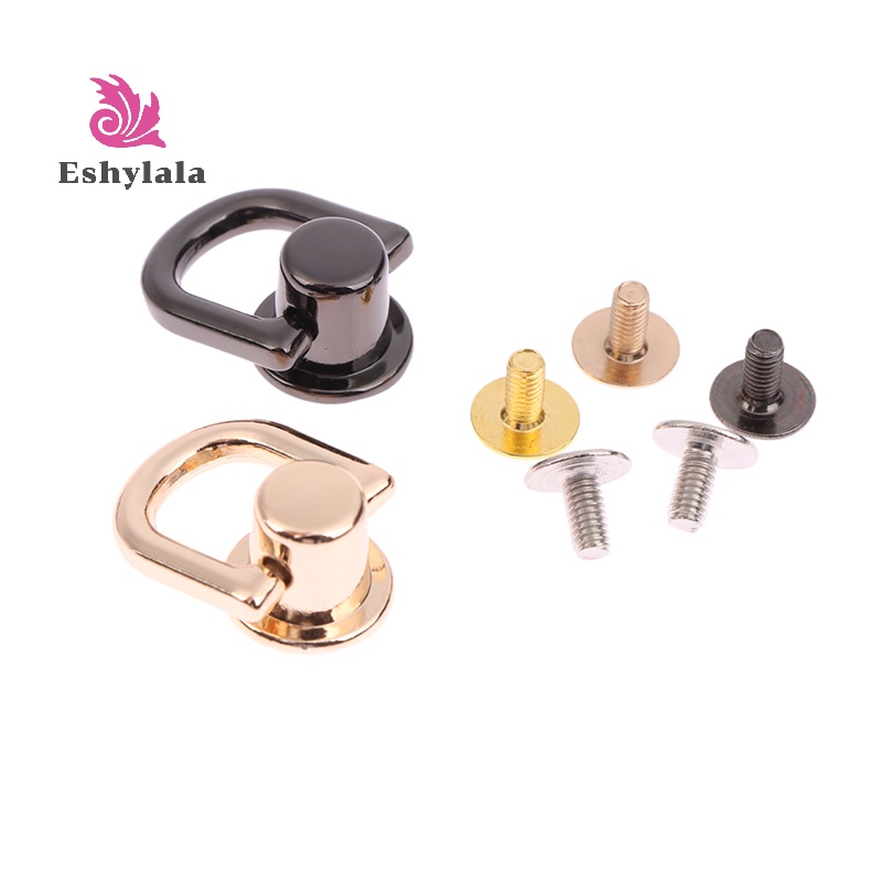 2 Bộ phận phần cứng Túi đeo nhẫn hình chữ D Khóa kẹp bên Khóa kim loại cổ điển Khóa đôi D Túi xách Tay cầm dây chuyền Đầu nối Dây đeo túi [MỚI]