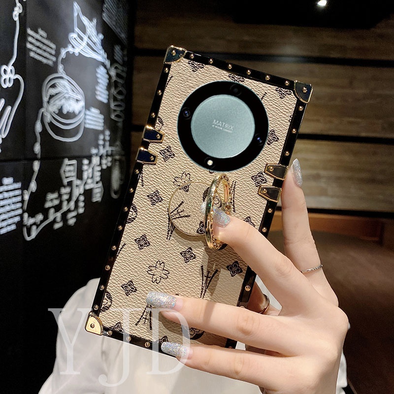 Ốp Điện Thoại Chống Sốc Họa Tiết Hoa Đính Đá Lấp Lánh Cho Honor X9b 5G