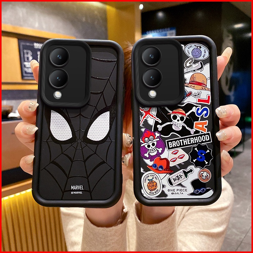 ốp lưng Vivo Y17s 4G Ốp Điện Thoại tpu Màu Đen Cá Tính Cho Vivo Y17S 4G TY
