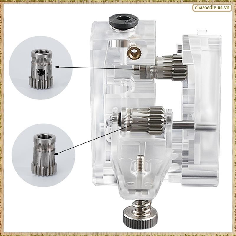 [K O G X] 2 Bánh răng đùn MK8 Bánh xe đùn đôi bằng thép không gỉ Bowden Gear 3D Máy in một phần cho CR10 3