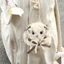 Pealike Sang Trọng Thỏ Mặt Dây Chuyền Túi Charm Móc Khóa Phụ Kiện Handmade Cho Túi Xách Hoặc Ví