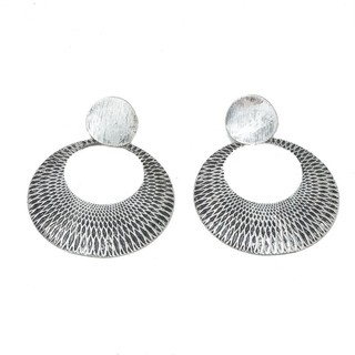Marset Hợp Kim Nhẹ Vòng Tròn Đinh Bông Tai Tuyên Bố Vòng Bông Tai Cho Nữ Handmade Phong Cách Retro Tai Accessor