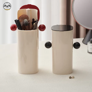 Bấm Nâng Bàn Chải Trang Điểm / Giá Đỡ Bảo Quản Chống Bụi Đơn Giản Phù Hợp Với Mọi Trận Đấu / Giá Đỡ Bút Bền Dung Tích Lớn
