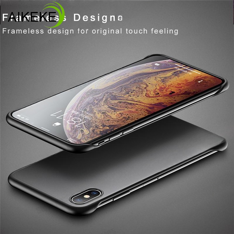 Tương Thích Cho iPhone 15 14 13 Pro Max iPhone 15Plus 14Plus Ốp lưng 2in1 Siêu Mỏng Trong Suốt Không Khung Matte Ốp Lưng