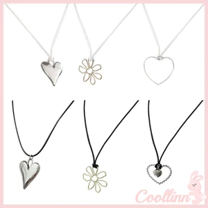 Coo Vòng Cổ choker Đính Hạt Hình Trái Tim Lấp Lánh Phong Cách hip hop Hàn Quốc y2k Thời Trang Cho Nam Và Nữ