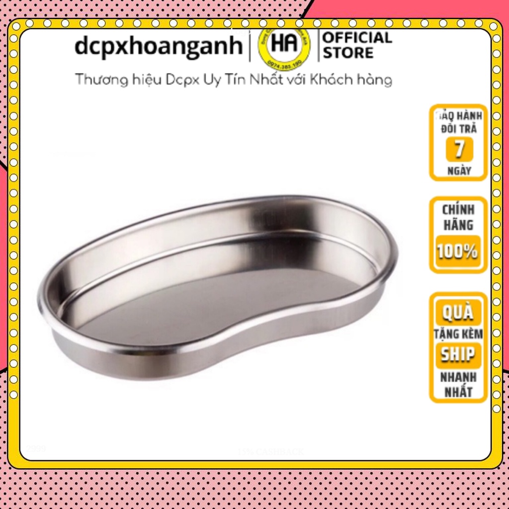 KHAY INOX HẠT ĐẬU 19cm ĐỰNG DỤNG CỤ Y TẾ | Dụng Cụ Phun Xăm