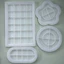 Unstop * Nhựa Coaster Khuôn Silicon Hộp Trang Sức Khuôn Cho Nhựa Dính DIY Khay Nhựa Khuôn