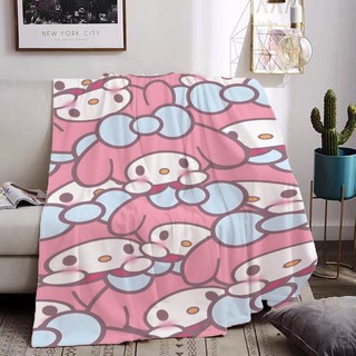 Sanrio Nhân Vật Hoạt Hình Chăn Flannel Chăn Dễ Thương Quà Tặng Thiết Thực Cho Gia Đình Và Bạn Bè In Một Mặt Flannel Chăn Điều Hòa Không Khí Chăn Ngủ Văn Phòng Chăn