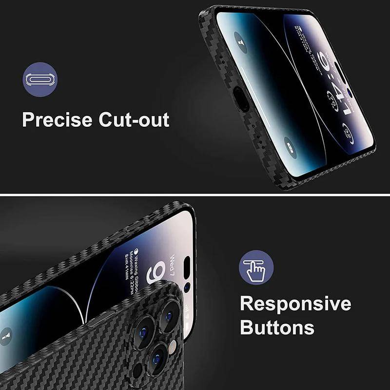 Ultra Ốp Điện Thoại Sợi carbon Siêu Mỏng Cho iphone 15 14 13 11 pro max plus mini xr x 0.3mm xs max 8 7 6 6s plus se 2020 2022