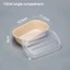 Hộp đựng thức ăn nhẹ GUSTAVA, 500ml / 700ml / 850ml / 1000ml Đóng gói dùng một lần tập thể dục, Salad Takeout Hộp Bento dày Hộp cơm trưa chia giấy