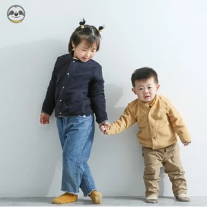 Phong cách Nhật Bản Muji Style / Áo khoác lông cừu dày cho trẻ em / Áo khoác trẻ em cỡ lớn / Áo khoác ấm áp mùa xuân thu đông