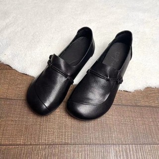 Retro Handmade Giày Đơn Nữ Mùa Xuân Mùa Hè 2023 Phong Cách Dân Tộc Đế Mềm Đế Bằng Chống Trơn Trượt Giày Nữ Phù Hợp Với Giày Mẹ Thường Ngày