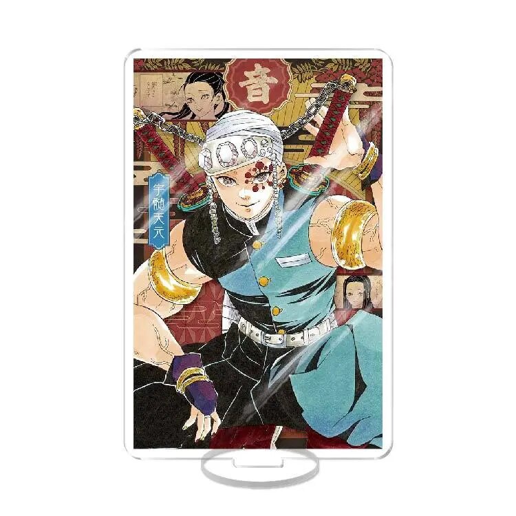 Mô hình Standee Demon Slayer Kimetsu No Yaiba hjk Tanjirou Nezuko Kochou Shinobu Phụ kiện trang trí để bàn góc học tập
