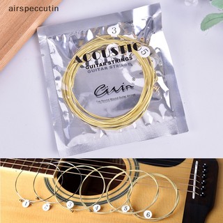 Airspecutin 6 Cái / bộ Dây Đàn Guitar Acoustic Đa Năng Dây Thép Lục Giác Cho EN