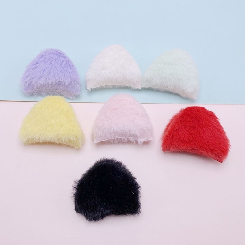 Plush Furry Cat Ears For DIY Hair Clip for Women Cat Ear Barrette Hair Style
