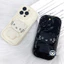 Ốp Điện Thoại Kitty Cat Cream Wave Cho Samsung Galaxy A23 A03 Core A03S A02 A02S M02 M02S F02S A72 A52 A52S A32 A12 M12 F12 A20S A30 A20 5G 4G Vỏ Có Giá Đỡ Vỏ Trắng Đen