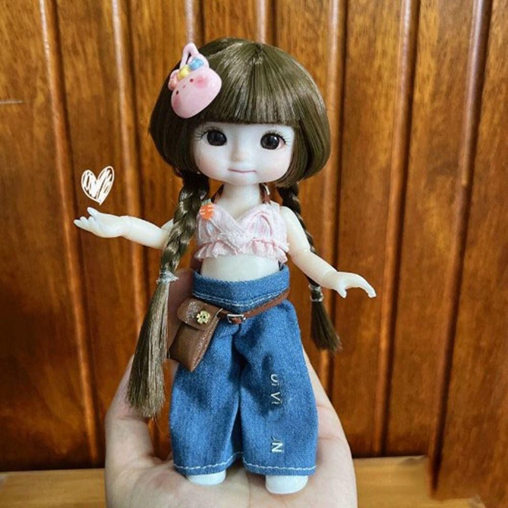 YUUKII Cao Cấp Dress Up, Mini Quà Tặng Tốt Nhất Quần Jeans Áo Thun, Đồ Chơi Bé Gái DIY Thời Trang Búp Bê Váy Phù Hợp Với