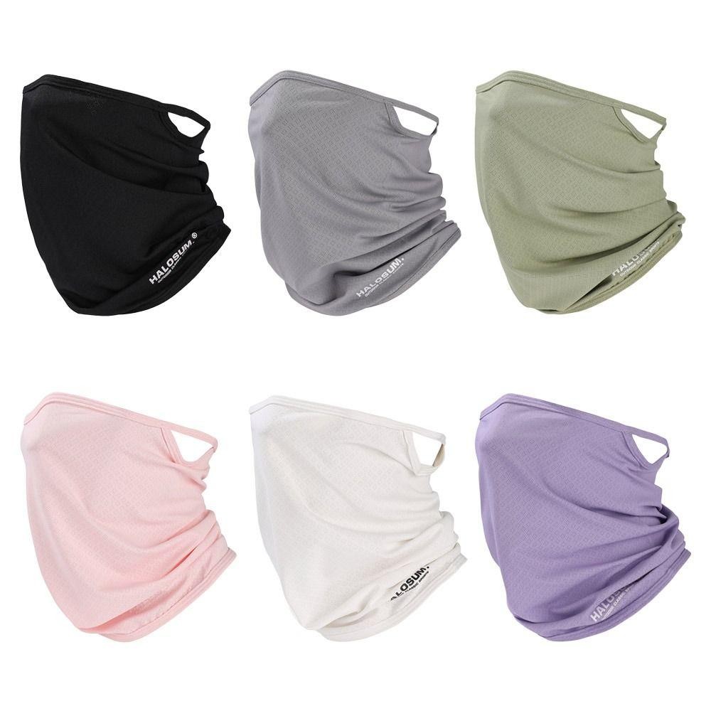 TRACEILLOIAN Mùa Hè Bandana, Tấm Che Mặt Lưới Lụa Băng Thoáng Khí, Thể Thao Thời Trang Chống Gió Chống Nắng Chống Tia UV Treo Cổ Gaiter Chạy Bộ