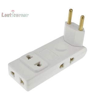 Lostcorner 4 Trong 1 Ổ Cắm Tường Nối Dài EU Ổ Cắm Điện 180 Độ Cắm Adapter Du Lịch Aadapter Di Động Bộ Chuyển Đổi Nguồn Mới
