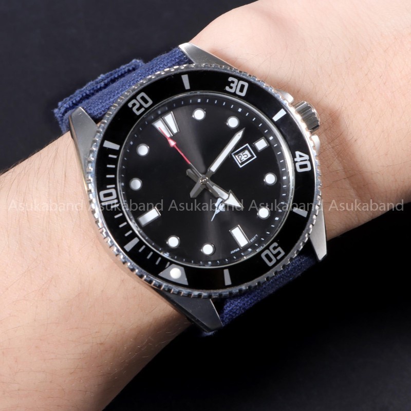 Dây đeo đồng hồ Nylon đơn giản 20mm 22mm Dây đeo đồng hồ vải Canvas cho SEIKO 5 Diver SKX009 SKX007 Vòng đeo tay lặn tập thể dục Dây đeo cổ tay nam nữ Dây đeo đồng hồ thể thao