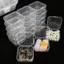 Hộp lưu trữ trong suốt CHEESELY, Hộp đựng hạt 12 / 15 / 16Grids bằng nhựa, Hộp đóng gói hạt đa chức năng DIY Phụ kiện lưu trữ trang sức