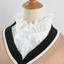 XGB Ve Áo Giả Cổ Ruffle Cạnh Cổ Khăn Choàng Đa Năng Neckwrap Cho Nữ Mùa Hè Áo Sơ Mi Nữ Accessorie
