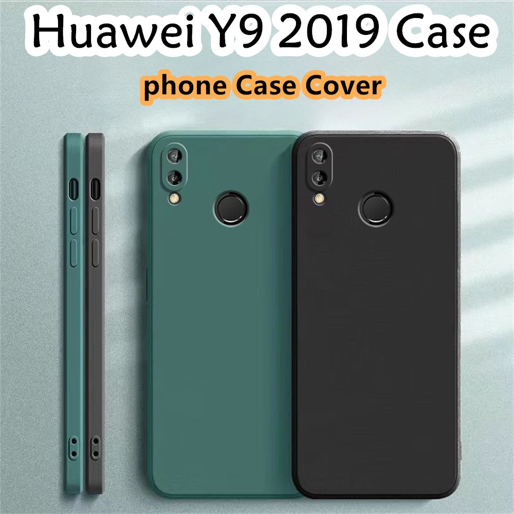 [Ngôi sao tương lai] Dành cho Huawei Y9 2019 Ốp lưng silicon nguyên khối Vỏ điện thoại màu trơn cổ điển Vỏ chống bẩn