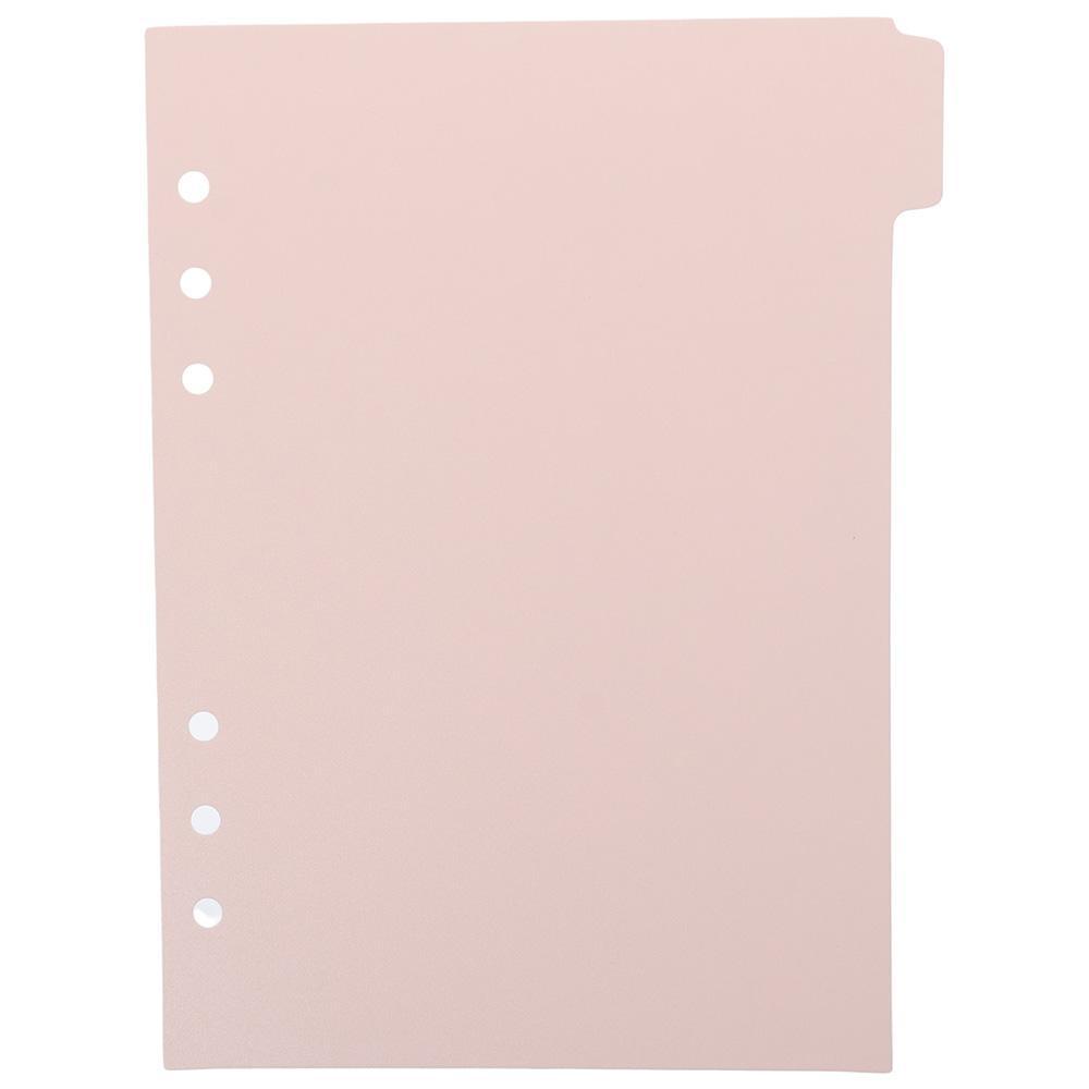 HIGHVIEWLS 6 CÁI Binder Divider, Nhựa 6 CÁI Tab trang chỉ mục, Planner Pink A5 6 Ring Binder Index Dividers Home