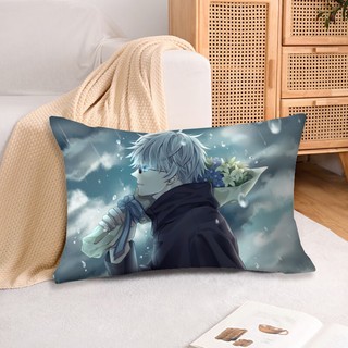 Jujutsu Kaisen Satoru Gojo Vỏ Gối Hình Chữ Nhật Một Mặt In Hình Gối Polyester Sofa Đệm Trang Trí Nhà Cửa (Không Có Lõi)