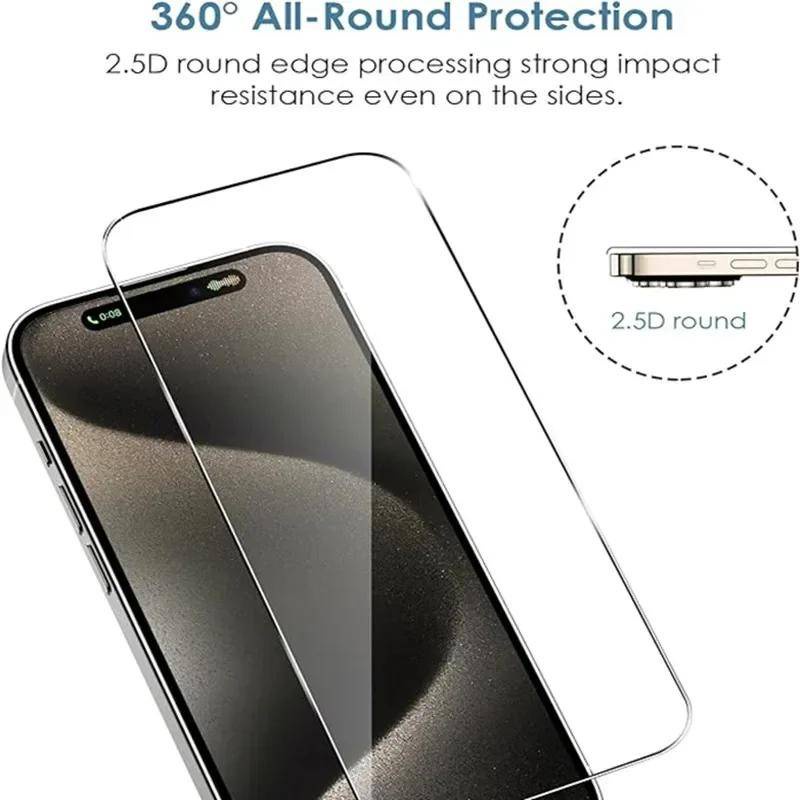 3 Bộ Phim Kính Cường Lực HD 40D Cho iPhone 13 12 Pro Max Mini SE 2020 2022 XR X Chống Trầy X Chống Trầy Xước Bảo Vệ Màn Hình Điện Thoại Chống Cháy Nổ Cho iPhone 15 14 11 8 7 6S Pro Max Plus XS Max