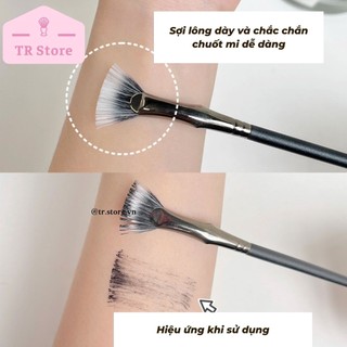 Cọ mascara hình quạt chuốt mi tự nhiên Gecomo trang điểm mắt G1087