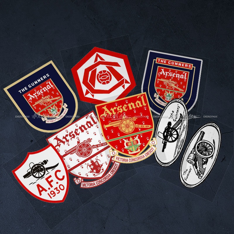 Premier League A.F.C Nhãn Dán Xe Hơi Arsenal Pháo Thủ Retro Đội Bóng Đá Câu Lạc Bộ Chống Thấm Nước Trầy Xước Decal Bình Nhiên Liệu Cửa Sổ Tạo Kiểu Trang Trí