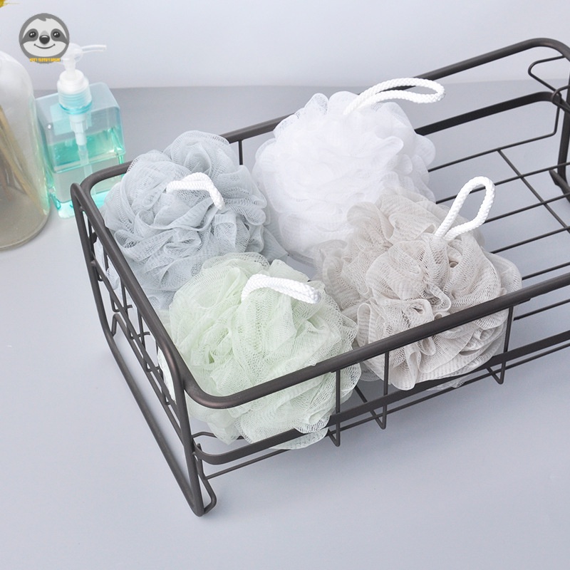 [Hàng có sẵn] Phong cách Nhật Bản Muji - Bóng tắm lớn có dây buộc / Khăn tắm tạo bọt / Hoa tắm màu trơn