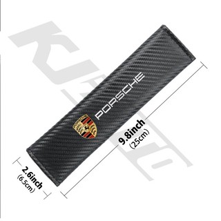 Set 1 / 2 Đệm Da Bọc Dây Đai An Toàn Cho Xe Hơi porsche carrera gts turbo macan cayenne cayman 718 boxster 911 panamera