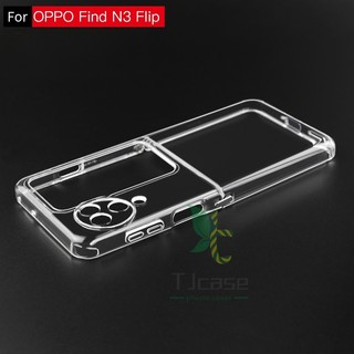 Ốp Điện Thoại tpu Mềm Siêu Mỏng Trong Suốt Nắp Lật Kim Loại Cho oppo find n3 n2