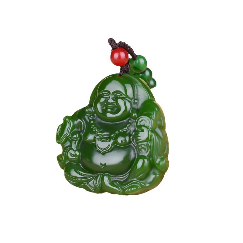 Spinner Mặt Dây Chuyền Hình Phật ruyi Bodhi Màu Xanh Lá Thời Trang Dễ Phối Đồ Cho Nữ
