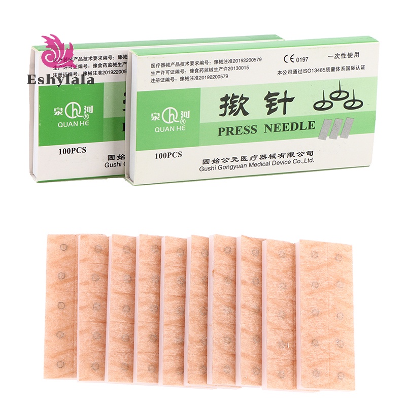 100 Cái / hộp Bấm Châm Cứu Dùng Một Lần Cho Massage Tai s [MỚI]