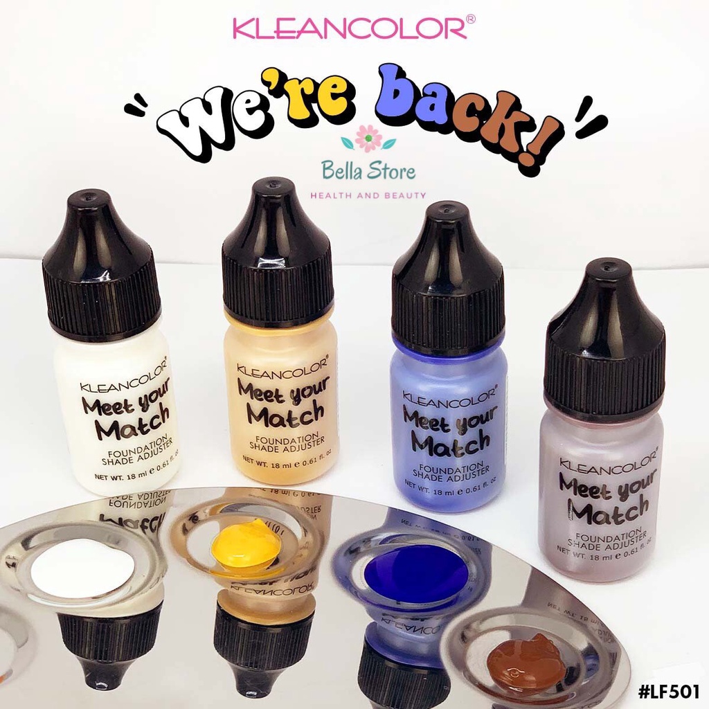 Kem nền hiệu chỉnh tone màu Kleancolor Meet your Match-Foundation Shade ...