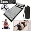 JUNYUE88US Thảm Massage bấm huyệt và gối, Bộ gối Túi đựng vải Thảm bấm huyệt Yoga, Máy mát xa chân Đệm cổ cơ bắp Bấm huyệt Thảm tập yoga Pilates