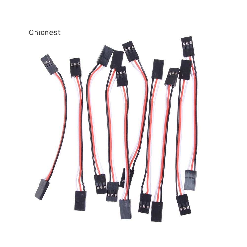 [Chc] 10 Chiếc 10cm 26AWG Đến Nam JR Cắm Servo Nối Dài Dây Dẫn Cáp [VN]