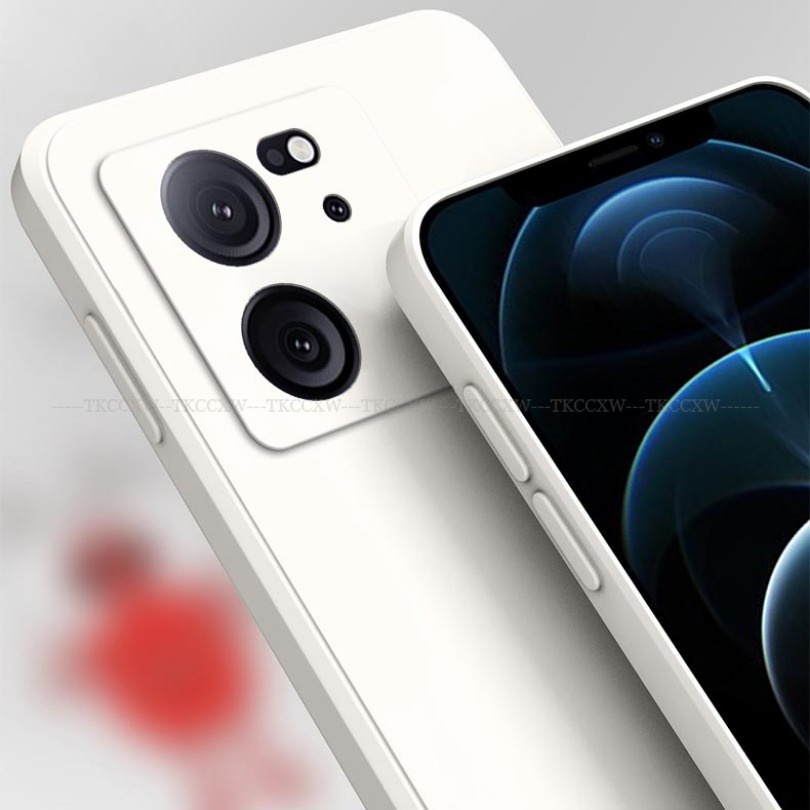 Ôp Điện Thoại Silicon Dẻo Vuông Sang Trọng Cho redmi 12 k60 ultra redmi note 12t 12r pro Ốp