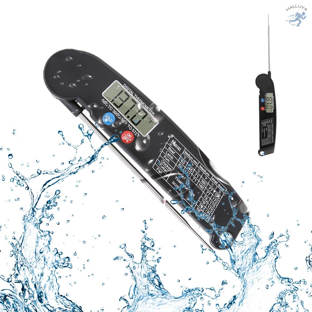 Thermometer Digital Instant Read Meat Thermometer Food Cooking Temperature Tester with Rotatable Probe for Grill BBQ Milk Kitchen Use